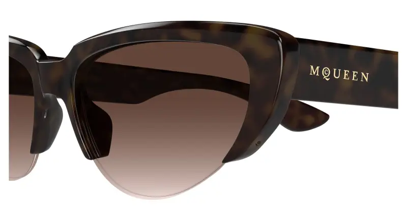 Alexander McQueen Occhiali da sole Donna Marrone 3530873 miniatura 3