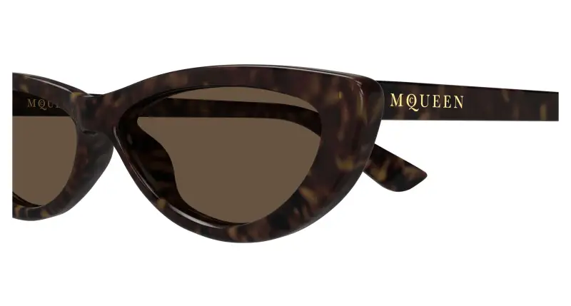 Alexander McQueen Occhiali da sole Donna Marrone 3408104 miniatura 3