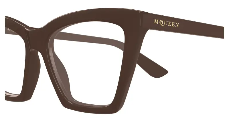 Donna AM0536O 003 Montature da vista Acetato Marrone Trasparente Cat Eye miniatura 3