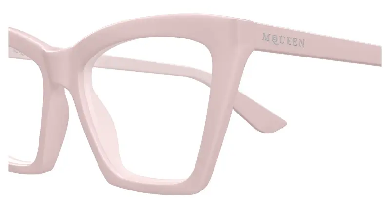 Donna AM0536O 004 Montature da vista Acetato Rosa Trasparente Cat Eye miniatura 3