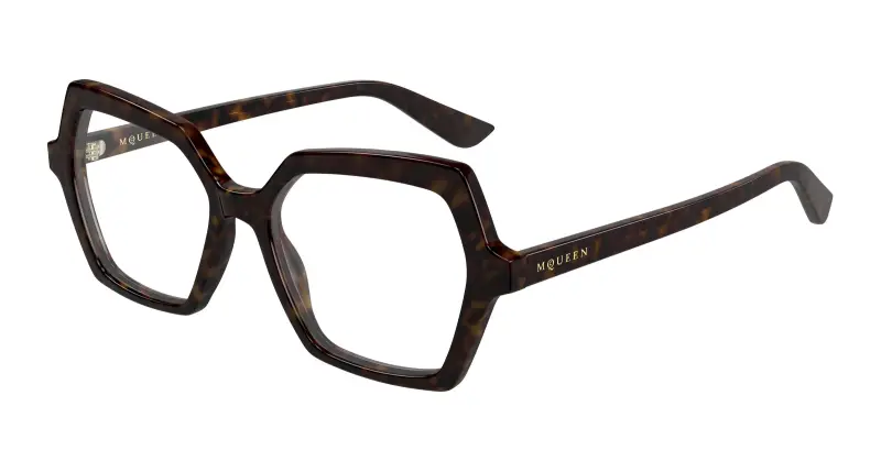 Donna AM0537O 002 Montature da vista Acetato Havana Trasparente Geometrica