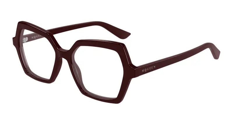 Donna AM0537O 004 Montature da vista Acetato Rosso Trasparente Geometrica