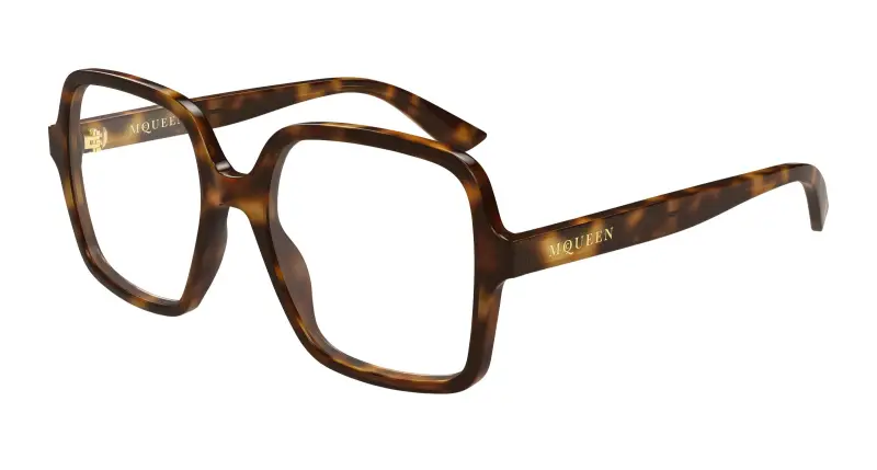 Donna AM0538O 002 Montature da vista Acetato Havana Trasparente Squadrata