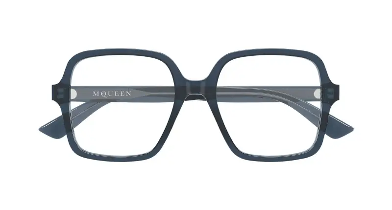 Donna AM0538O 003 Montature da vista Acetato Grigio Trasparente Squadrata miniatura 2