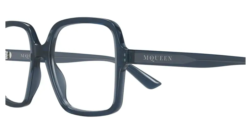 Donna AM0538O 003 Montature da vista Acetato Grigio Trasparente Squadrata miniatura 3