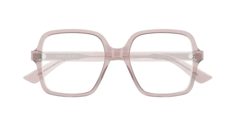 Donna AM0538O 005 Montature da vista Acetato Rosa Trasparente Squadrata miniatura 2