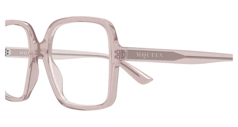 Donna AM0538O 005 Montature da vista Acetato Rosa Trasparente Squadrata miniatura 3