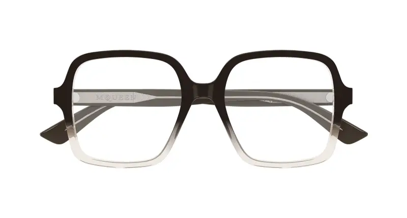 Donna AM0538O 006 Montature da vista Acetato Marrone Trasparente Squadrata miniatura 2