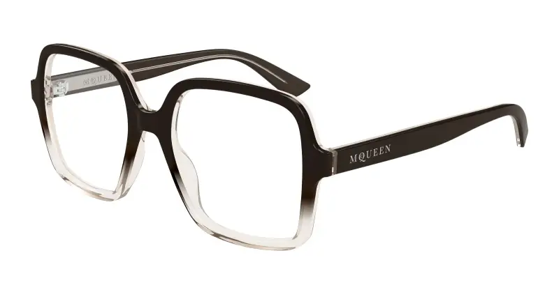 Donna AM0538O 006 Montature da vista Acetato Marrone Trasparente Squadrata