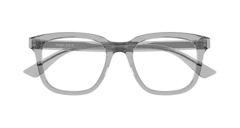 Donna AM0539O 006 Montature da vista Acetato Grigio Trasparente Squadrata miniatura 2
