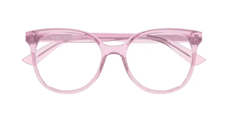 Donna AM0540O 005 Montature da vista Acetato Rosa Trasparente Cat Eye miniatura 2