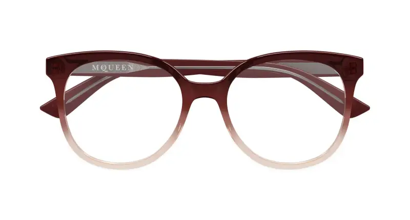 Donna AM0540O 006 Montature da vista Acetato Rosso Trasparente Cat Eye miniatura 2