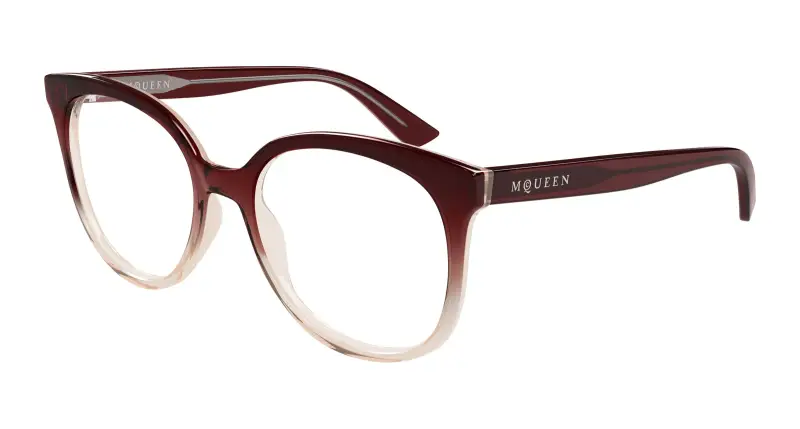 Donna AM0540O 006 Montature da vista Acetato Rosso Trasparente Cat Eye