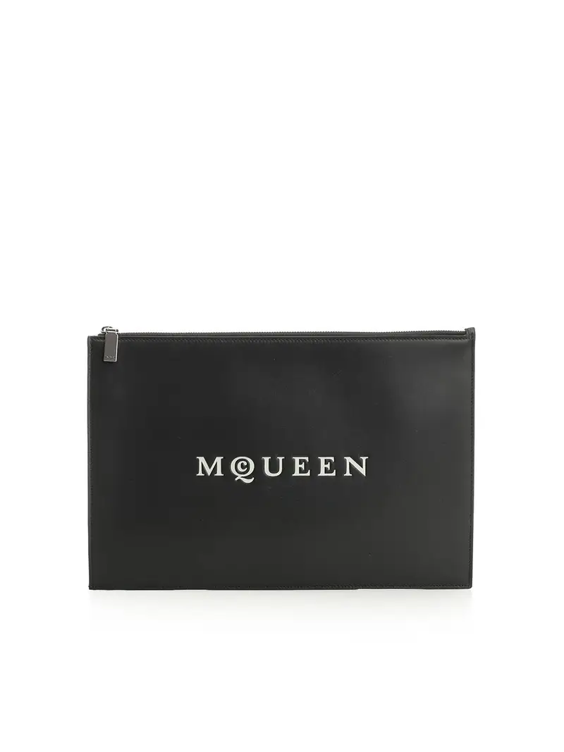 Frizione in pelle nera Nero