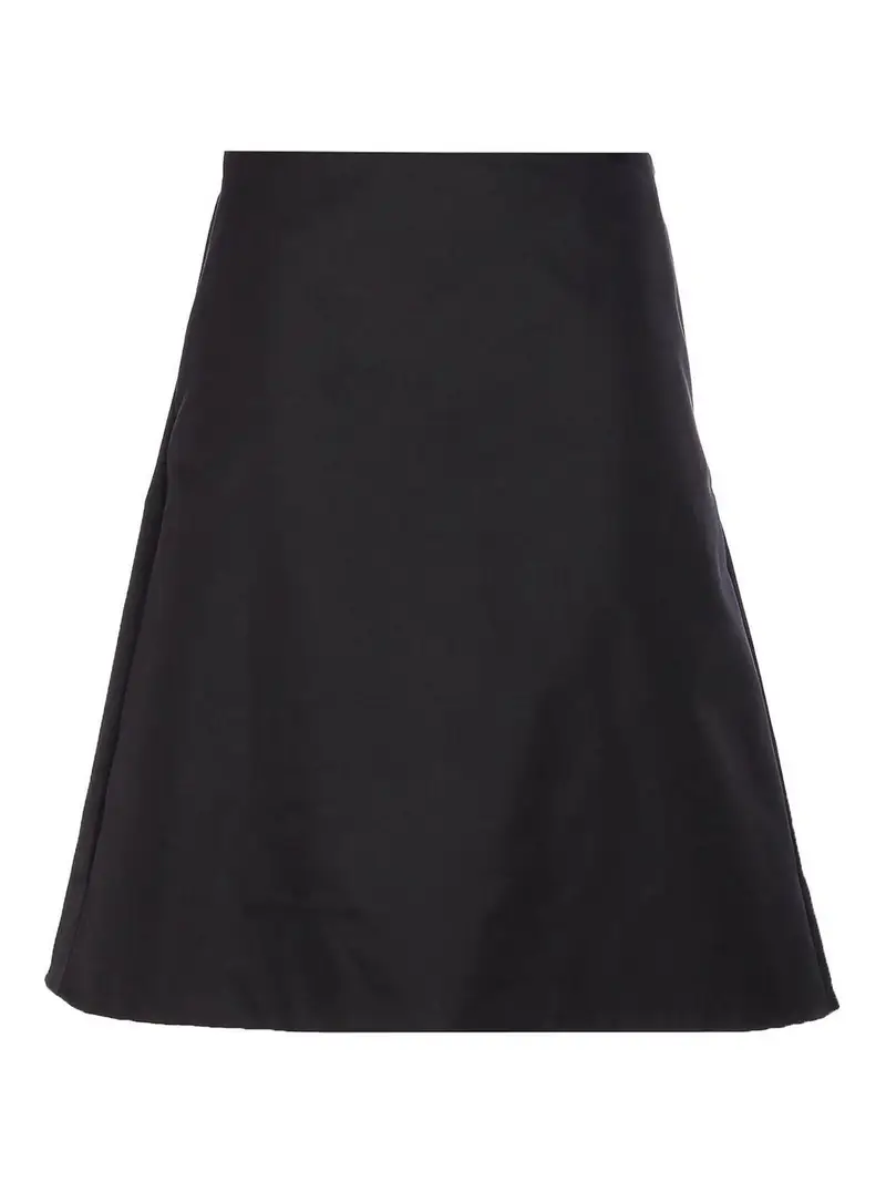 Gonna midi arricciata Nero