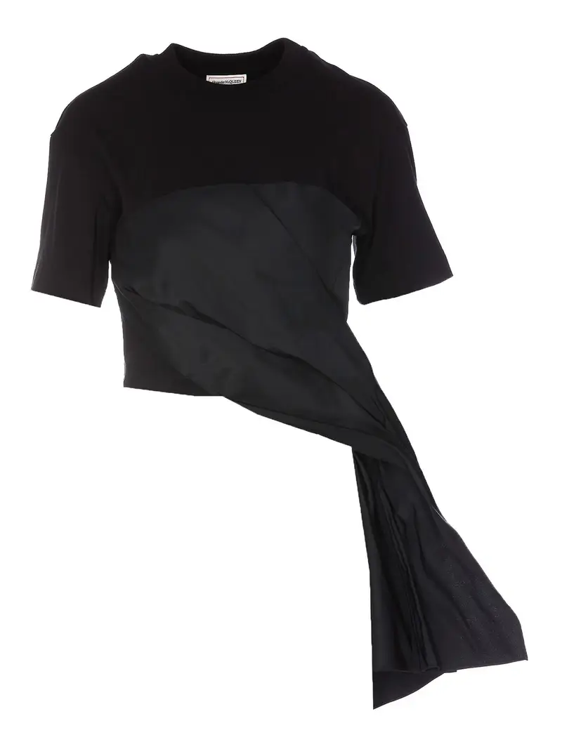 Maglietta in cotone Nero