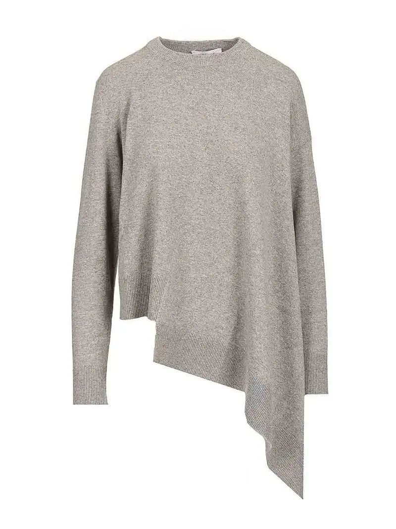 Maglione in cashmere asimmetrico Grigio