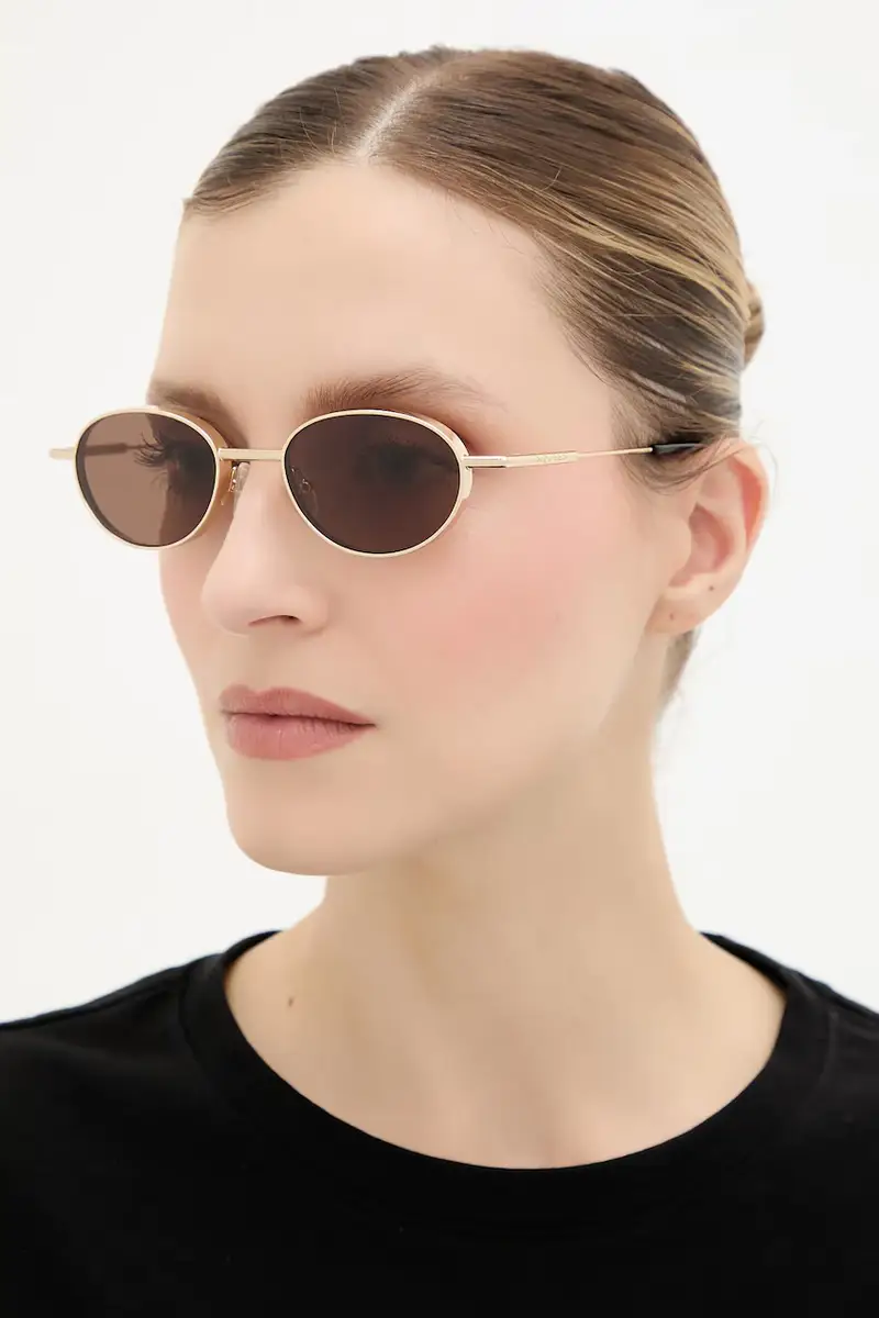 occhiali da sole colore oro AM0523S miniatura 3