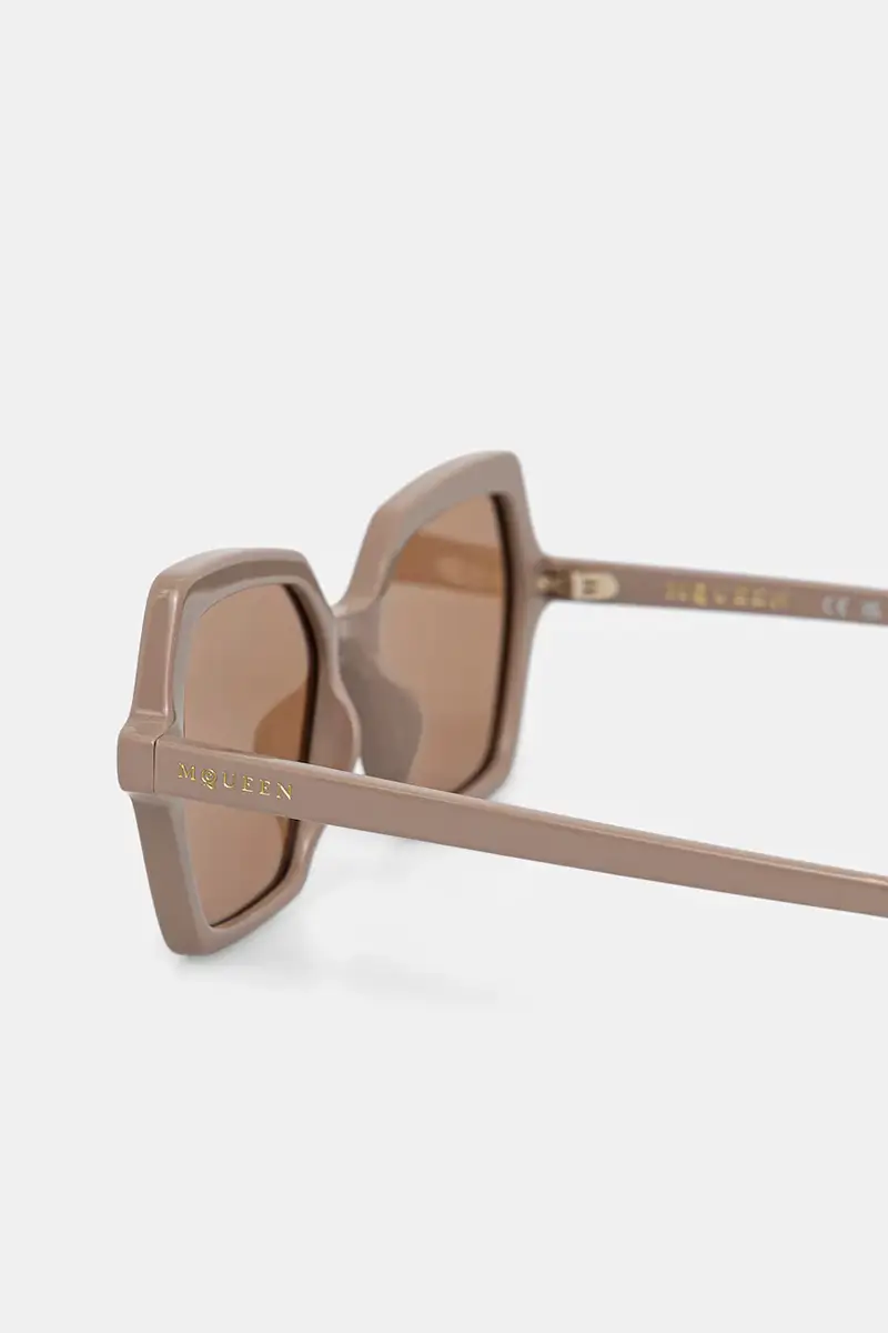 Alexander McQueen Occhiali da sole Donna Beige 3765308 miniatura 4