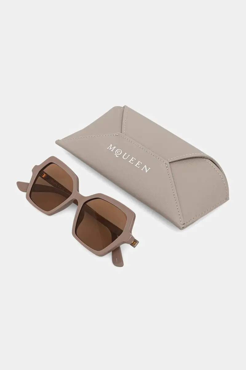 Alexander McQueen Occhiali da sole Donna Beige 3765308 miniatura 5