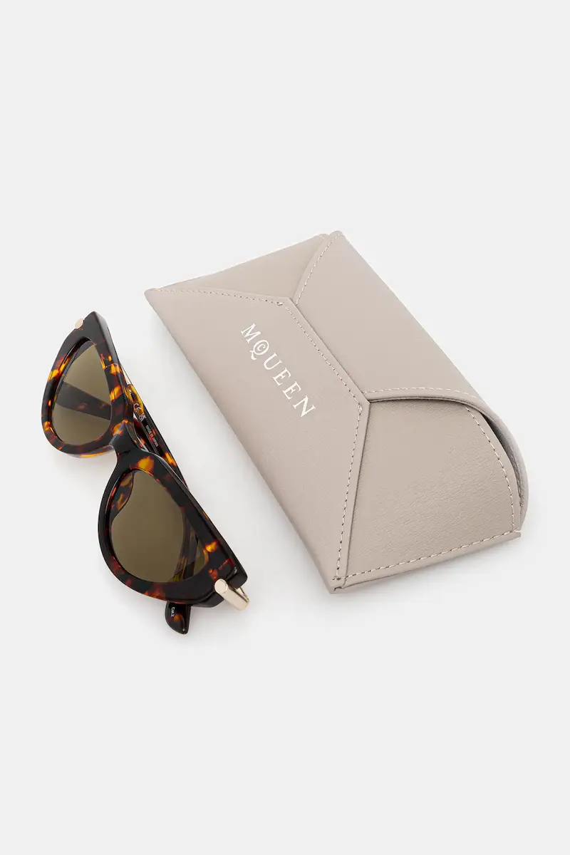 Alexander McQueen Occhiali da sole Donna Marrone 3772070 miniatura 5