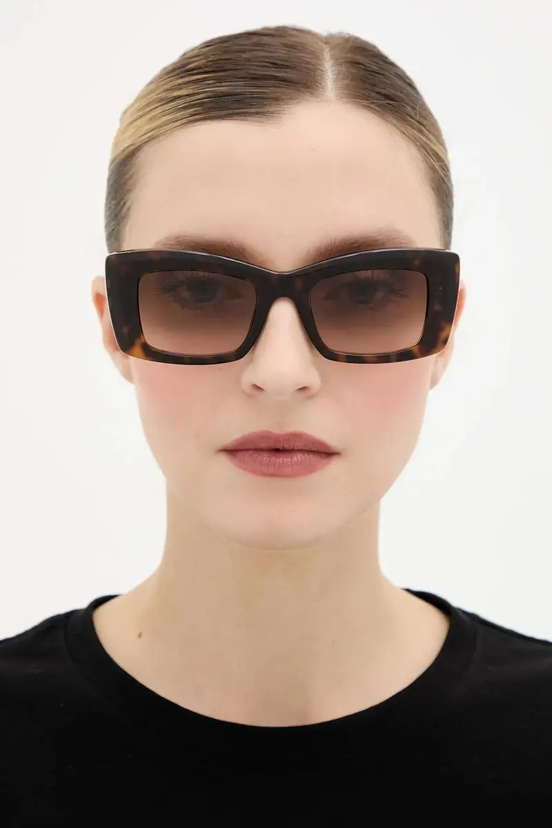 Alexander McQueen Occhiali da sole Donna Marrone 3772100 miniatura 5