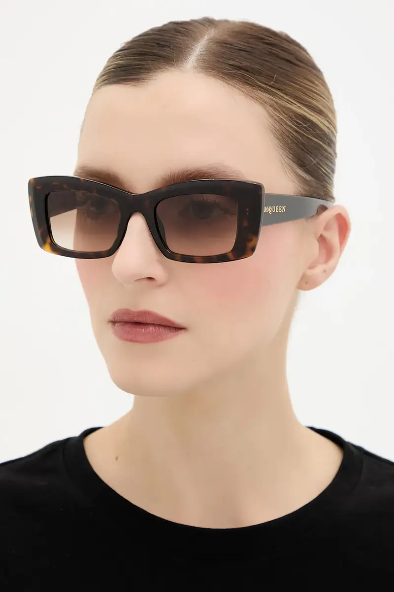 Alexander McQueen Occhiali da sole Donna Marrone 3772100