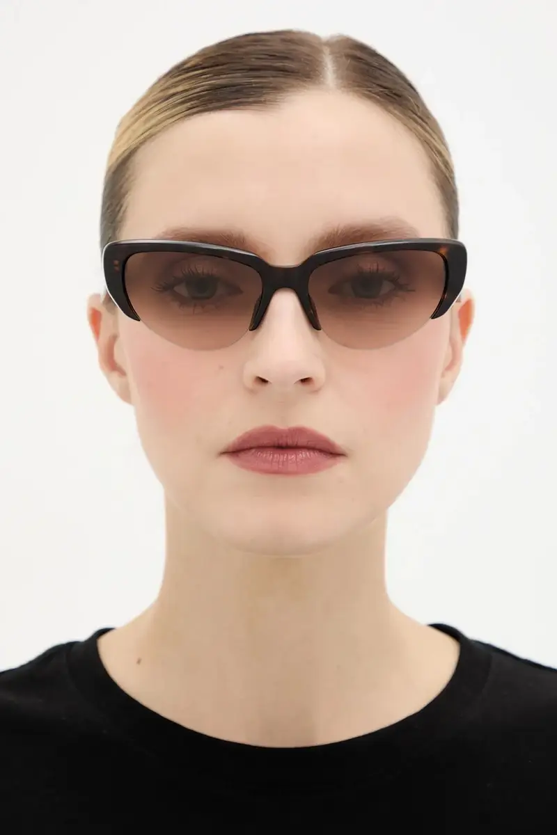 Alexander McQueen Occhiali da sole Donna Marrone 3772102 miniatura 5