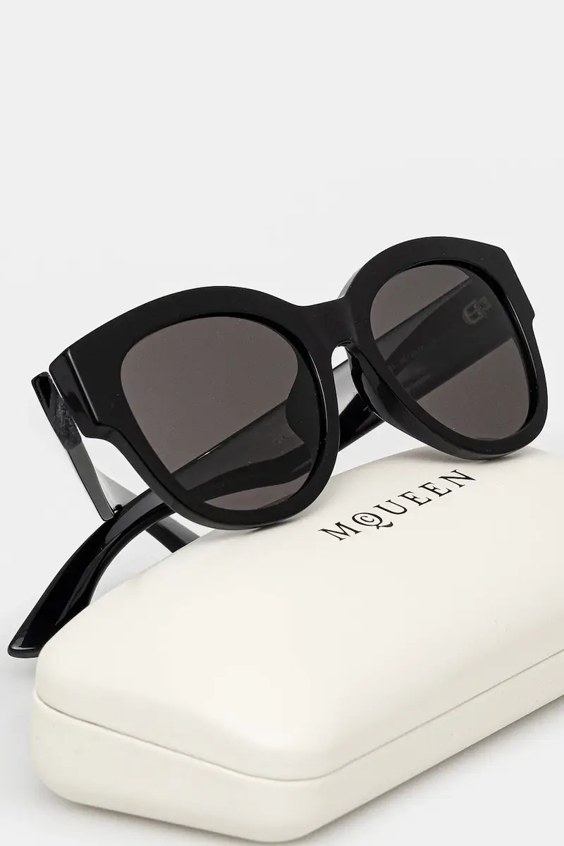 Alexander McQueen Occhiali da sole Donna Nero 2454913 miniatura 3