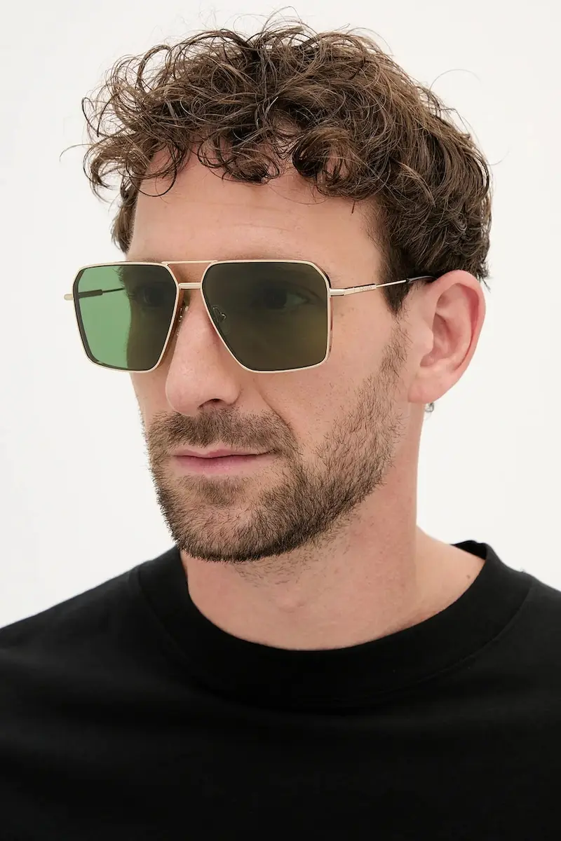 Alexander McQueen Occhiali da sole Uomo Oro 2233395