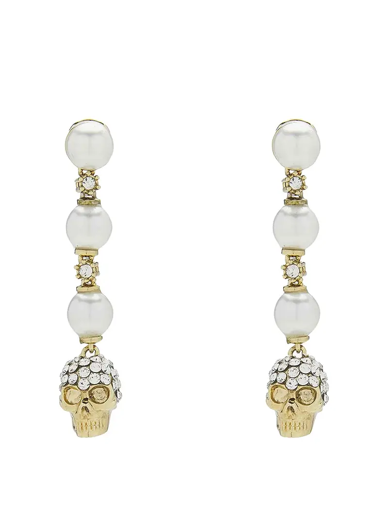 Alexander McQueen Orecchini Bianco 3268950