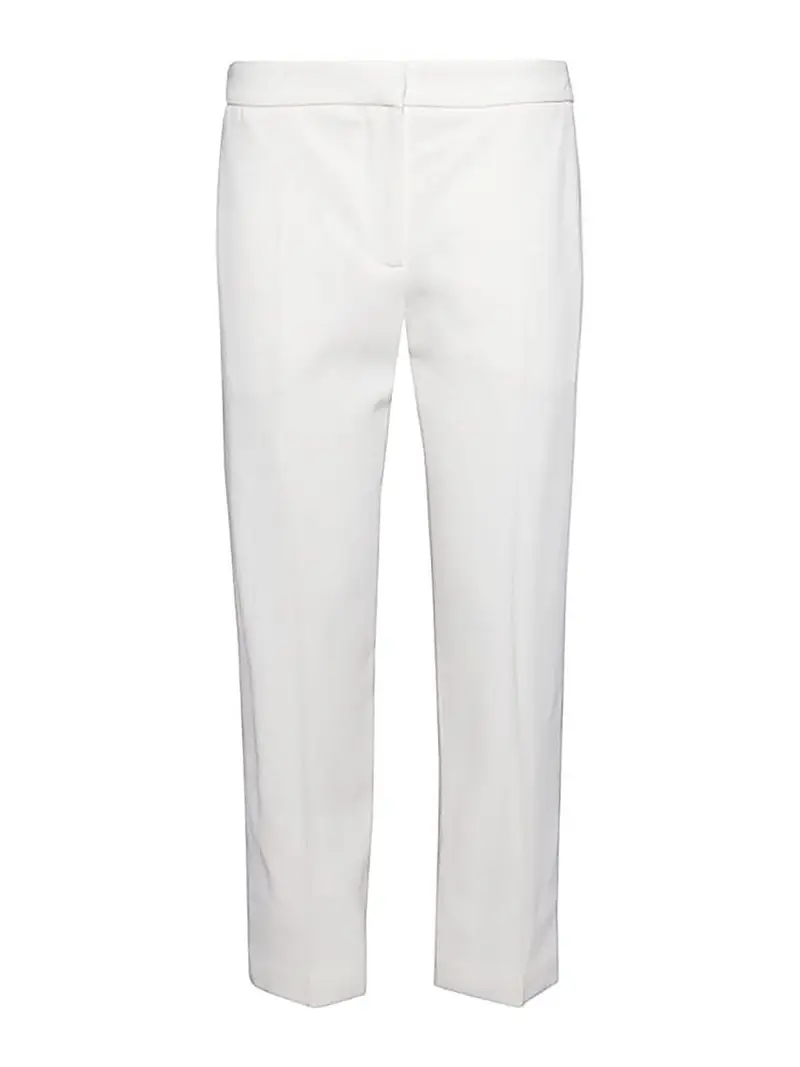 Pantaloni bianchi in misto viscosa Bianco