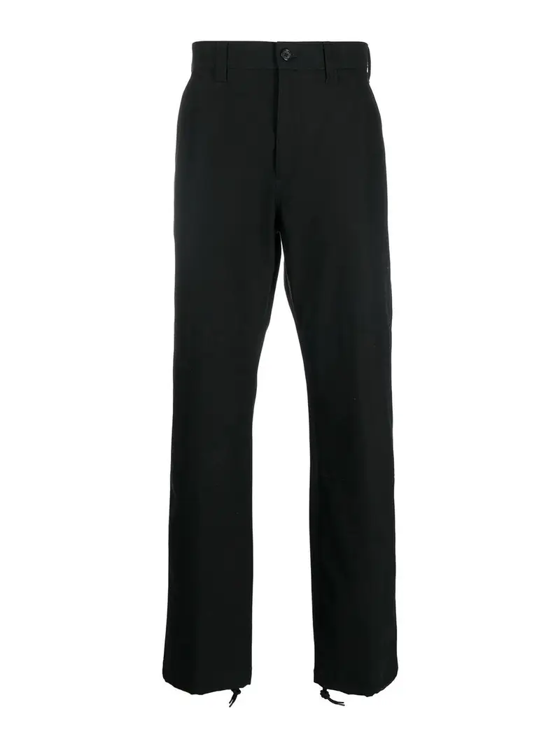 Pantaloni in cotone con coulisse Nero
