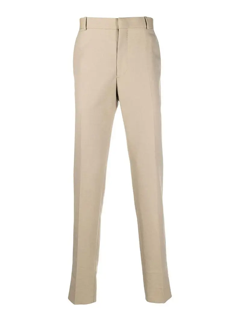 Pantaloni sartoriali affusolati Beige