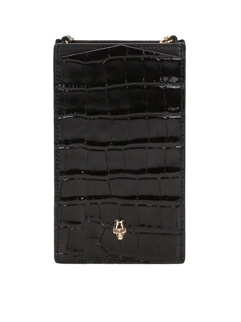 Porta telefono Skull nero