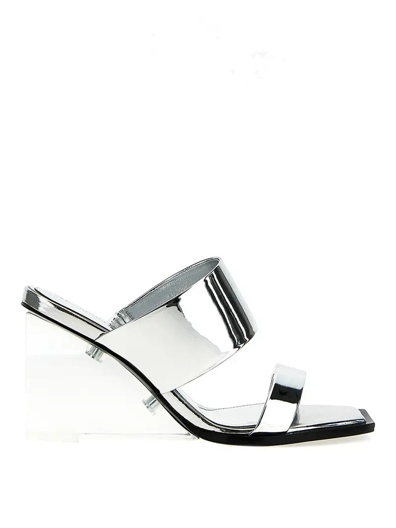 sandali a specchio Argento
