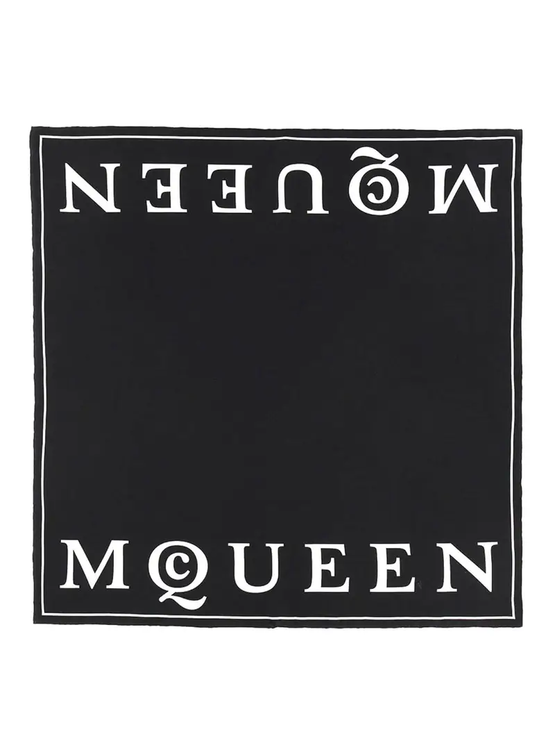 Sciarpa di seta Nero