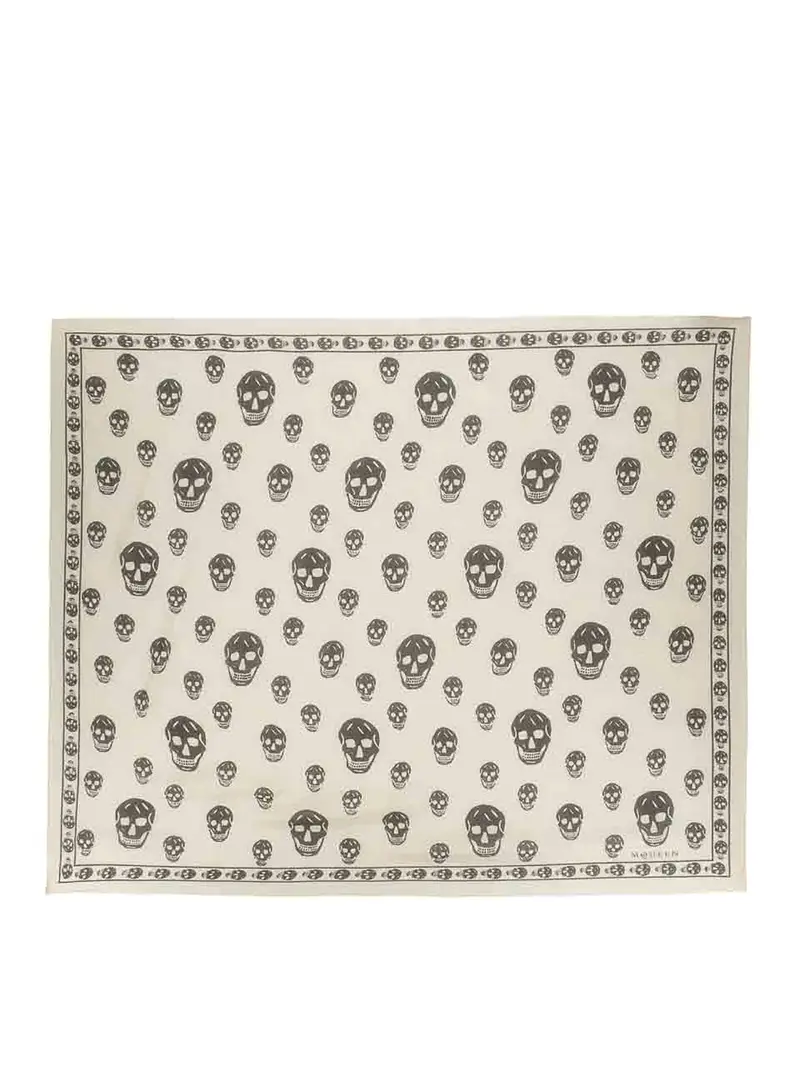 Sciarpa Skull Beige