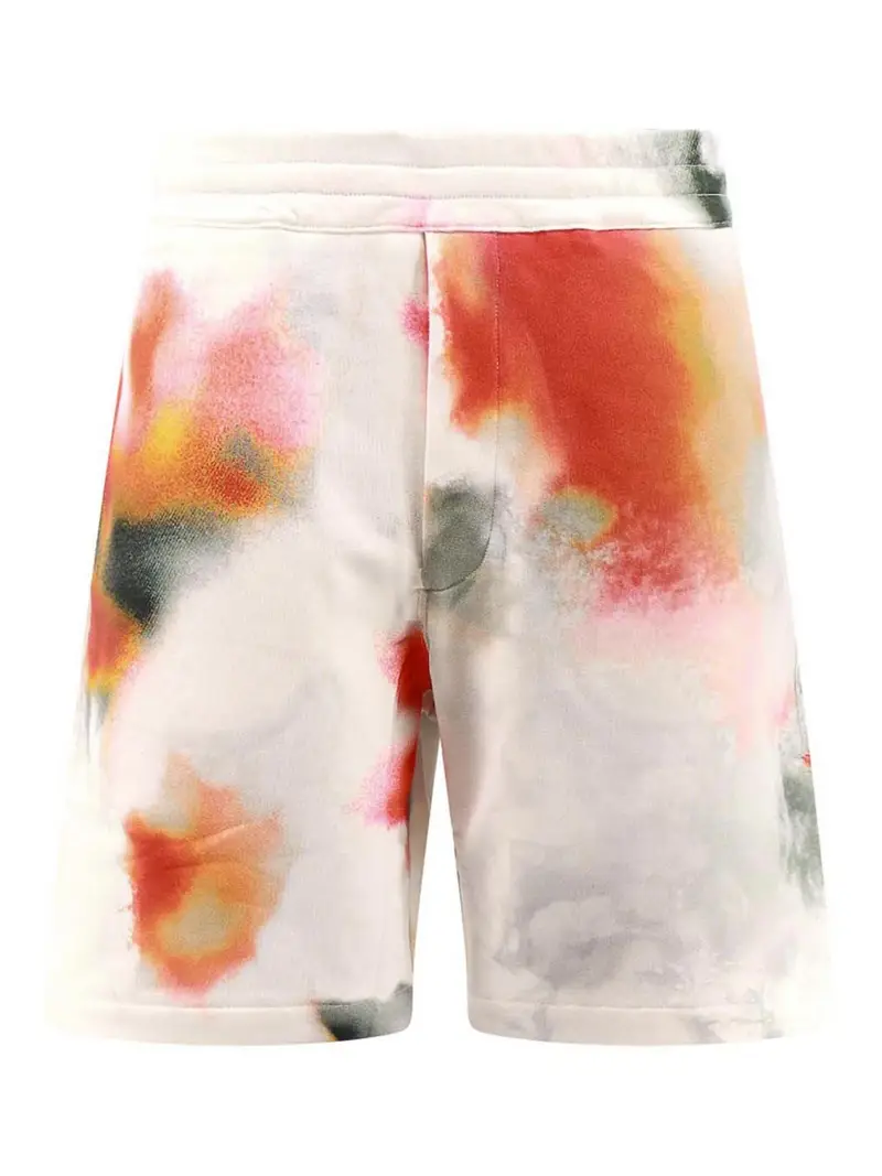 shorts organici floreali Bianco