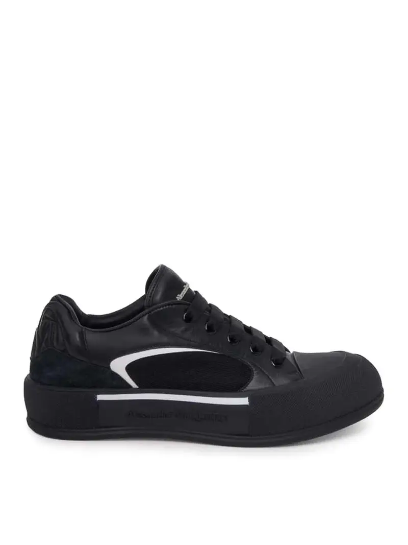 Sneakers in pelle Nero