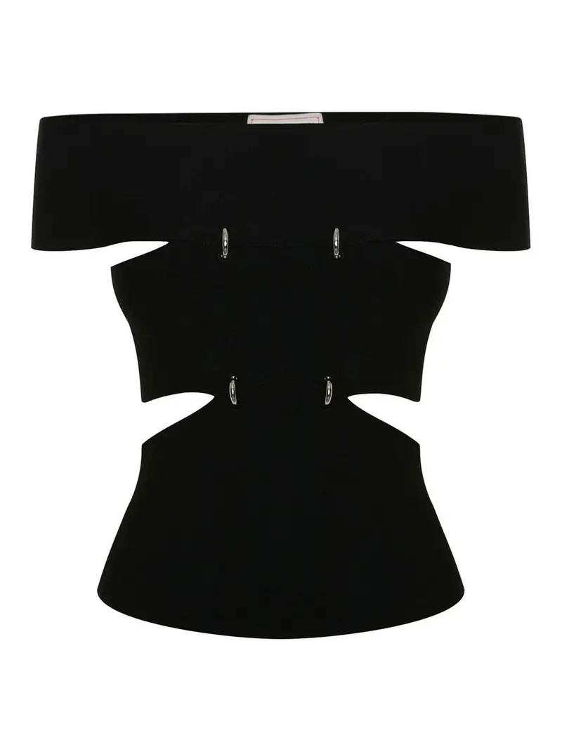 Alexander McQueen Top Nero 3383876