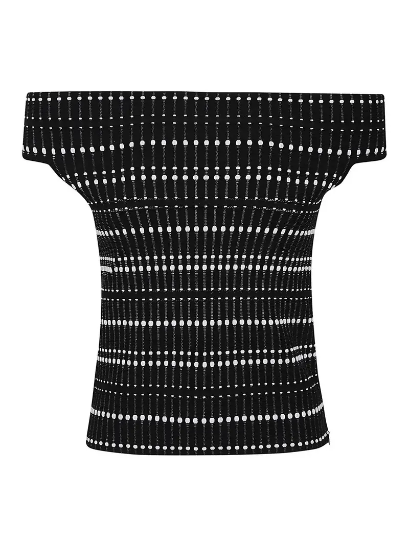 Alexander McQueen Top Nero 3313212