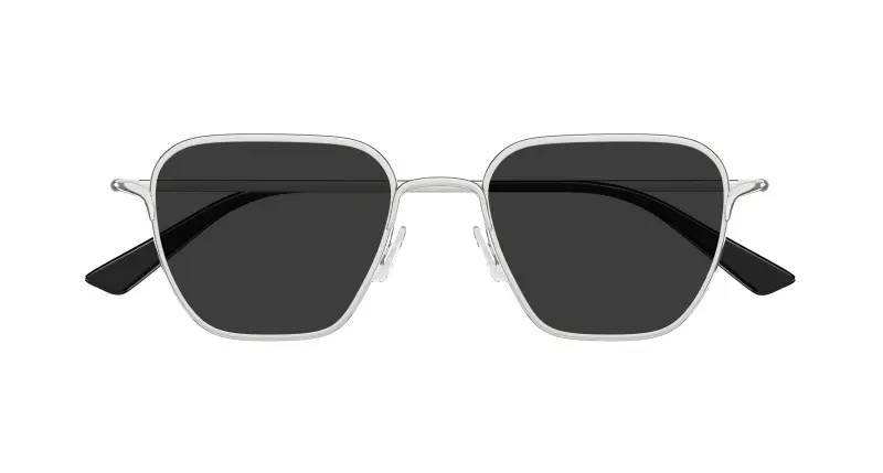 Unisex Alexander McQueen AM0561S 001 Occhiali da sole Metallo Argento Grigio Squadrata miniatura 2
