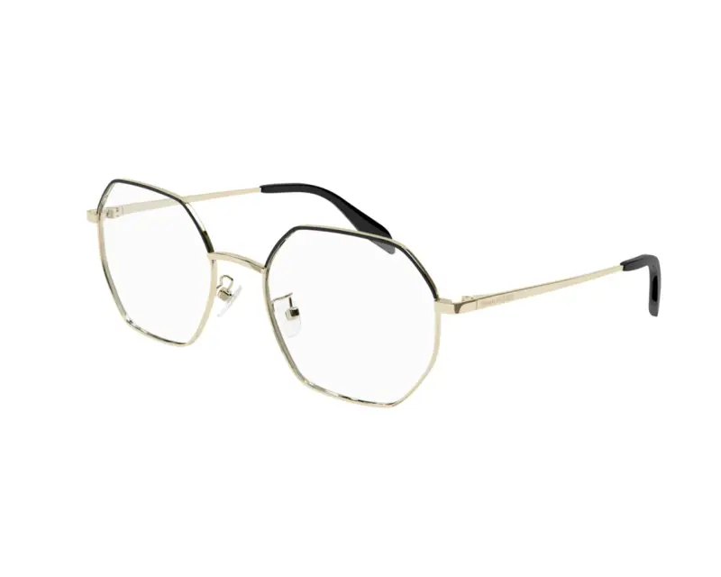 Unisex AM0338O 001 Montature da vista Metallo Oro Geometrica