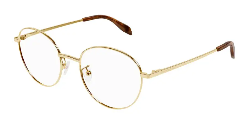 Unisex AM0414O 002 Montature da vista Metallo Oro Pantos