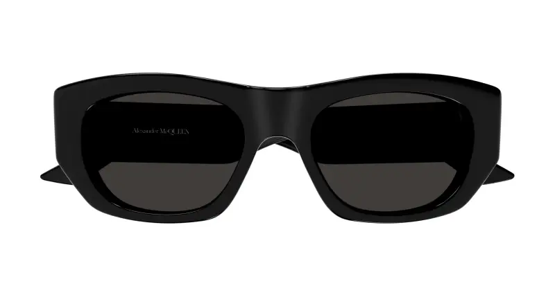 Unisex AM0450S 001 Occhiali da sole Acetato Nero Grigio Squadrata miniatura 2