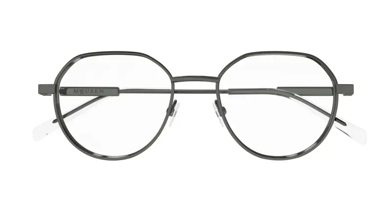 Unisex AM0479O 003 Montature da vista Acetato Rutenio Trasparente Rotonda miniatura 2