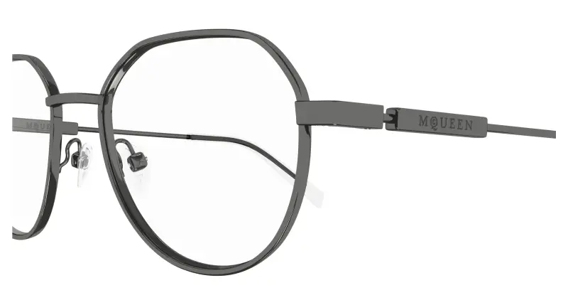 Unisex AM0479O 003 Montature da vista Acetato Rutenio Trasparente Rotonda miniatura 3