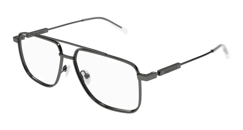 Unisex AM0480O 003 Montature da vista Acetato Rutenio Trasparente Pilot