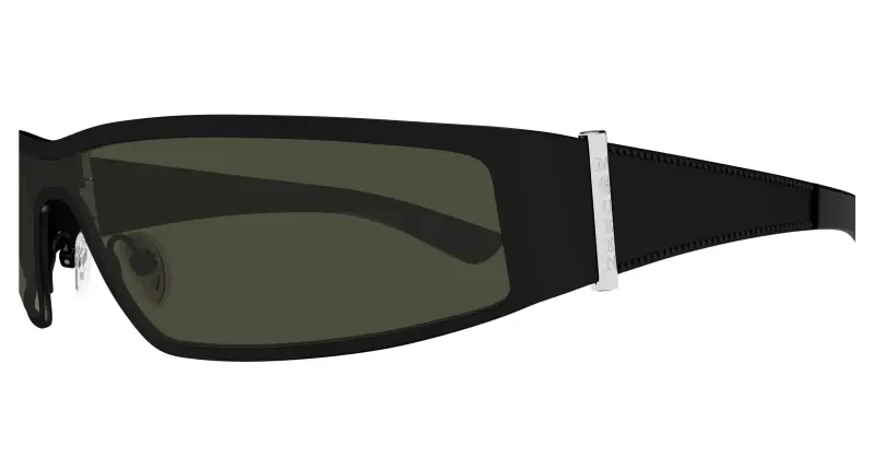 Unisex AM0491S 001 Occhiali da sole Acetato Nero Grigio Geometrica miniatura 3